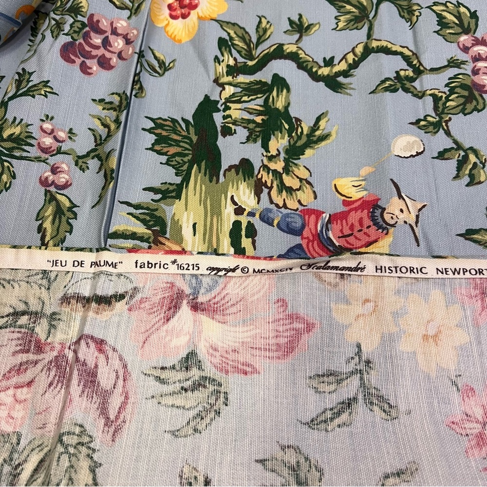 Scalamandré Historic Newport Jeu de Paume Fabric 1994 Chinoiserie Asian Toile - Picture 8 of 11